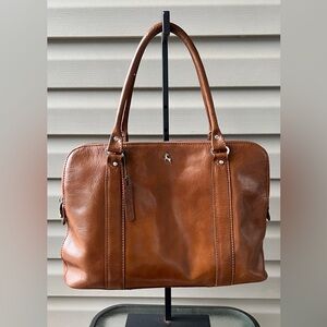 Ashwood Genuine Leather Satchel Women's Laptop/Shoulder Bag Brown